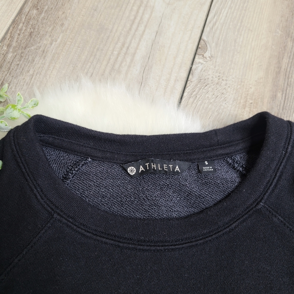 Athleta Basic Black Pullover Long Sleeve Sweatshi… - image 6